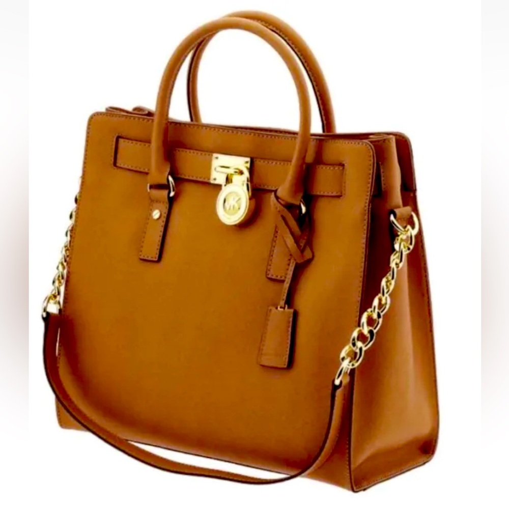 Michael Kors Hamilton Large Leather Satchel
